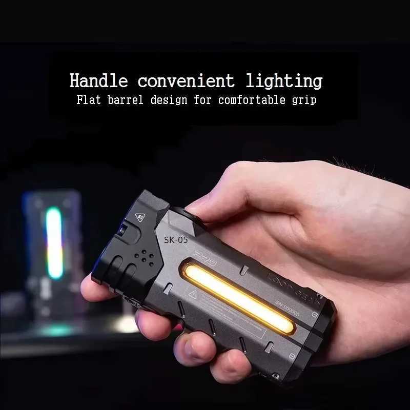 Micro arc Outdoor Multi functional Flashlight 4360LM with Long Range Strong Light Charging Portable Torch for Hiking C250915