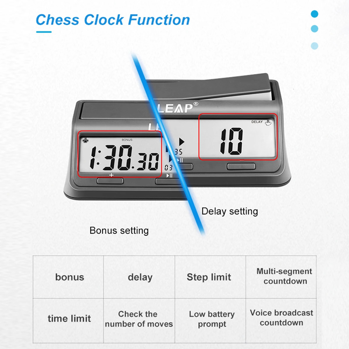 Professional Chess Clock Multifunctional Digital Watch Accurate Count Up Count Down Timer Board Game Stopwatch 250915