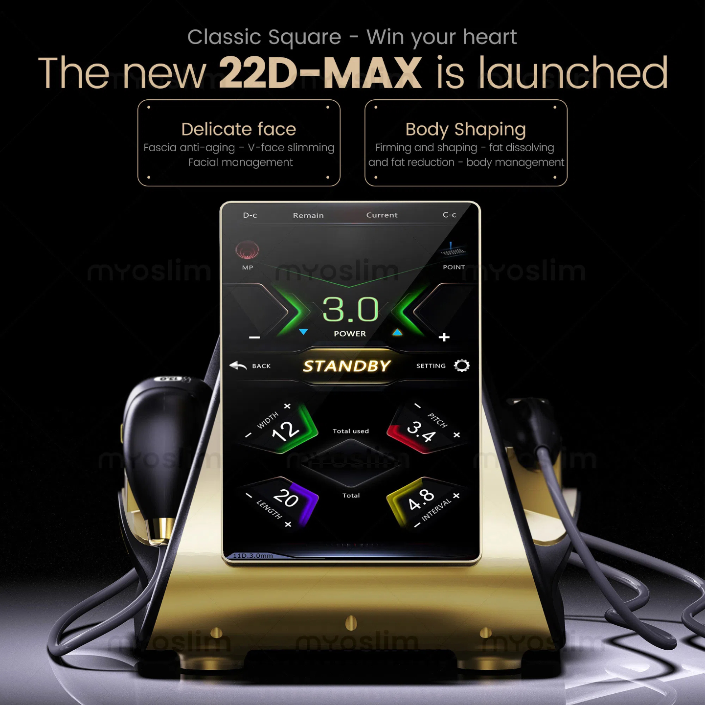 22D HIFU Ultrasound Beauty Device For Wrinkle Rejuvenation And Face Slimming Improves Facial Contours And Body Shaping Machine CE
