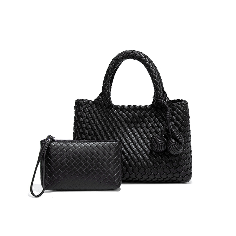2025 new niche woven handbag for women, new soft leather casual shoulder crossbody bag, fashionable and versatile hand-held small tote bag