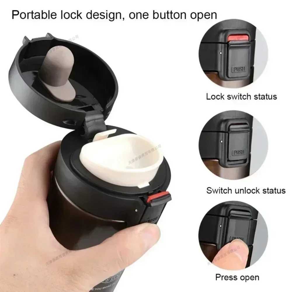 380ml Thermal Mug Double Wall 304 Stainless Steel Coffee Cup Tea Vacuum Flask Thermos Water Bottle Leakproof Thermos Mug Coffee F250915