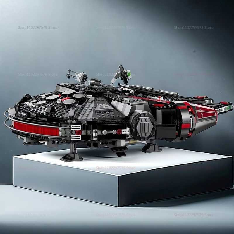2025 NEW 1579PCS 75389 Star Battle Rebuilding Milky Way The Dark Falcon Millennium Falcon DIY Model Building Block Birthday Gift Z250915
