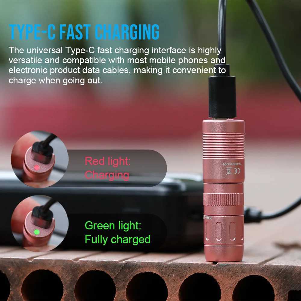 Trustfire MINIE Mini Magnetic Waterproof LED Flashlight Portable Rechargeable Keychain Light for Camping Fishing Outdoor C250915