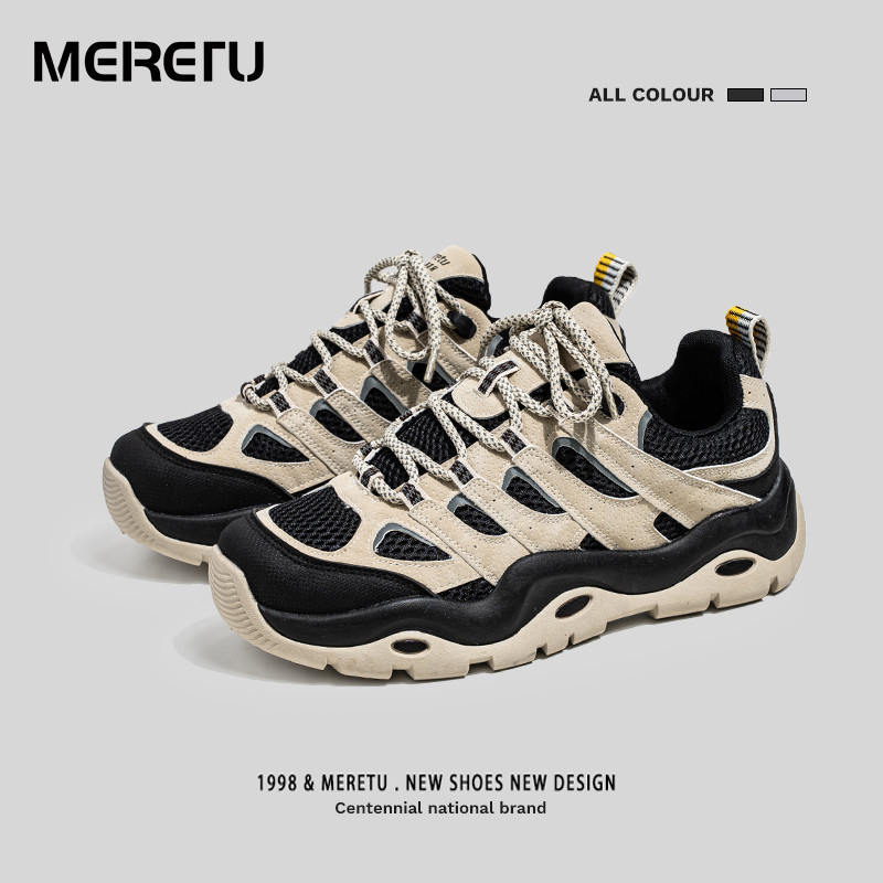 Free shipping deisgner shoes for mens running shoes black beige New fashionable versatile outdoor casual sports shoes