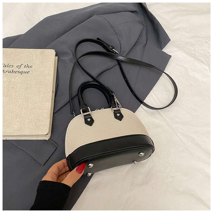 Designer Bag Luxury Bag DH Essentials Spring European American Retro Style PU Shoulder Bag Shell - Shaped Bowling Bags Women