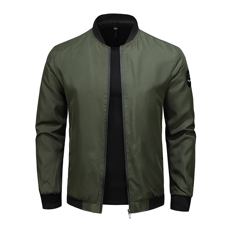 Free shipping new men's casual jacket autumn fashion versatile solid color jacket with multiple colors to choose from hot selling