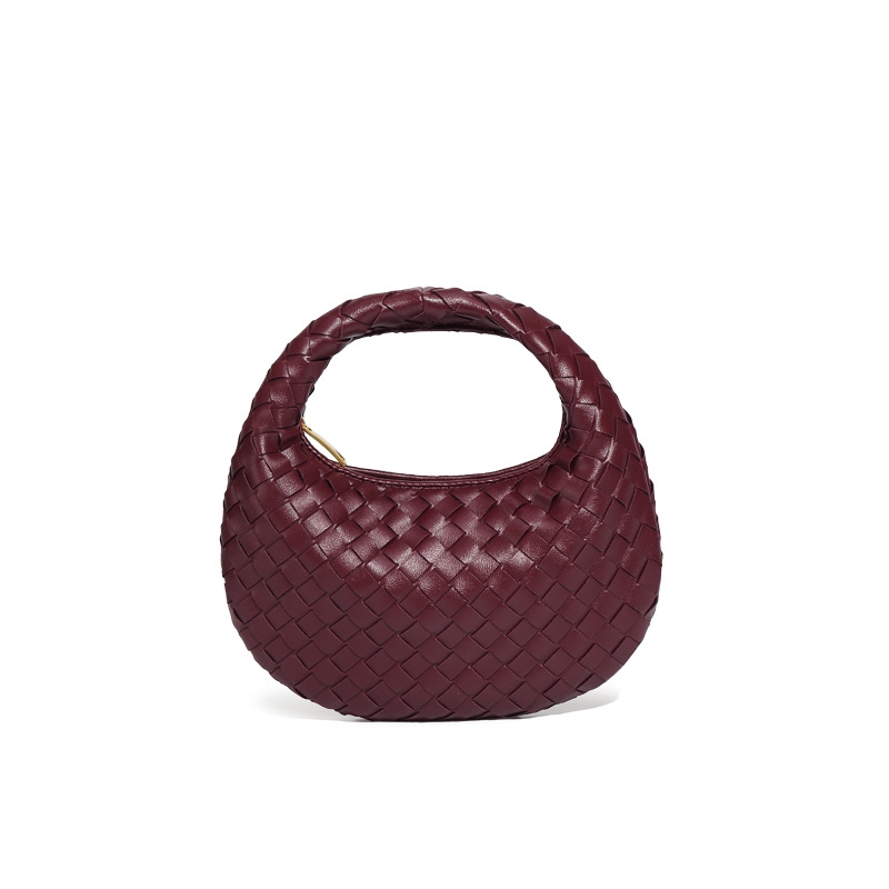 2025 New And Fashionable Handheld Dumpling Simple Hand Woven Women's Bag, Single Shoulder Crossbody Bag fashion Designer