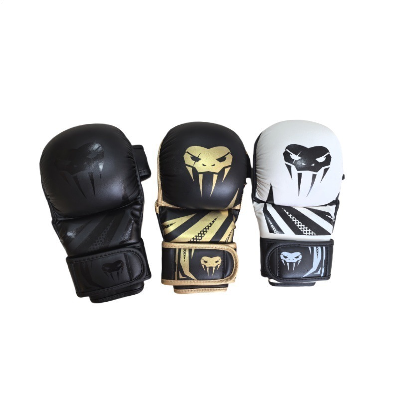 Professional MMA Half-Finger Boxing Gloves Thickened Sanda Muay Thai Fighting Training Gloves Boxing Training Accessories 240710