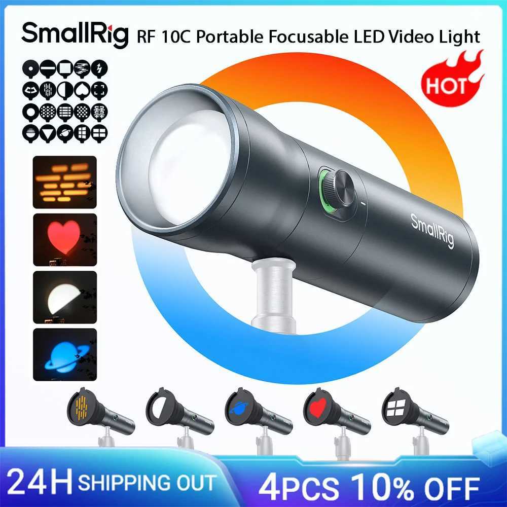 SmallRig RF 10C RGB LED Photography Flashlight 7500mAh 4 Color Fill Ambient Light w 20 Patterned Light Filters Video Light 4634 C250915