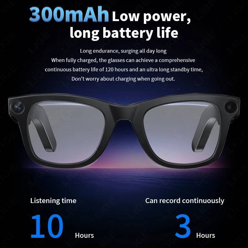 New 800W Pixels Camera smart glasses 32GB Memory 1080P Video Shoot Wireless Transmission AI Translation Smart Sunglasses Intelligent Glasses