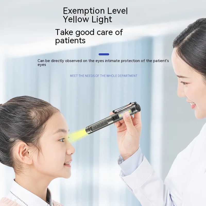 Portable UV LED Examination Pen Light First Aid Work Inspection Flashlight Emergency Doctor Nurse Medical Handy Penlights C250915