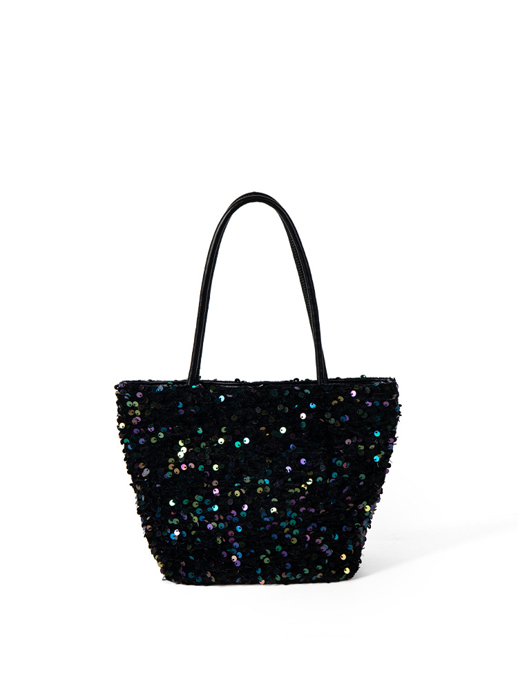 2025 Fashion Women's Original Niche Design Sequined Shining Handbag Single-Shoulder Crossbody Tote Bag For Women