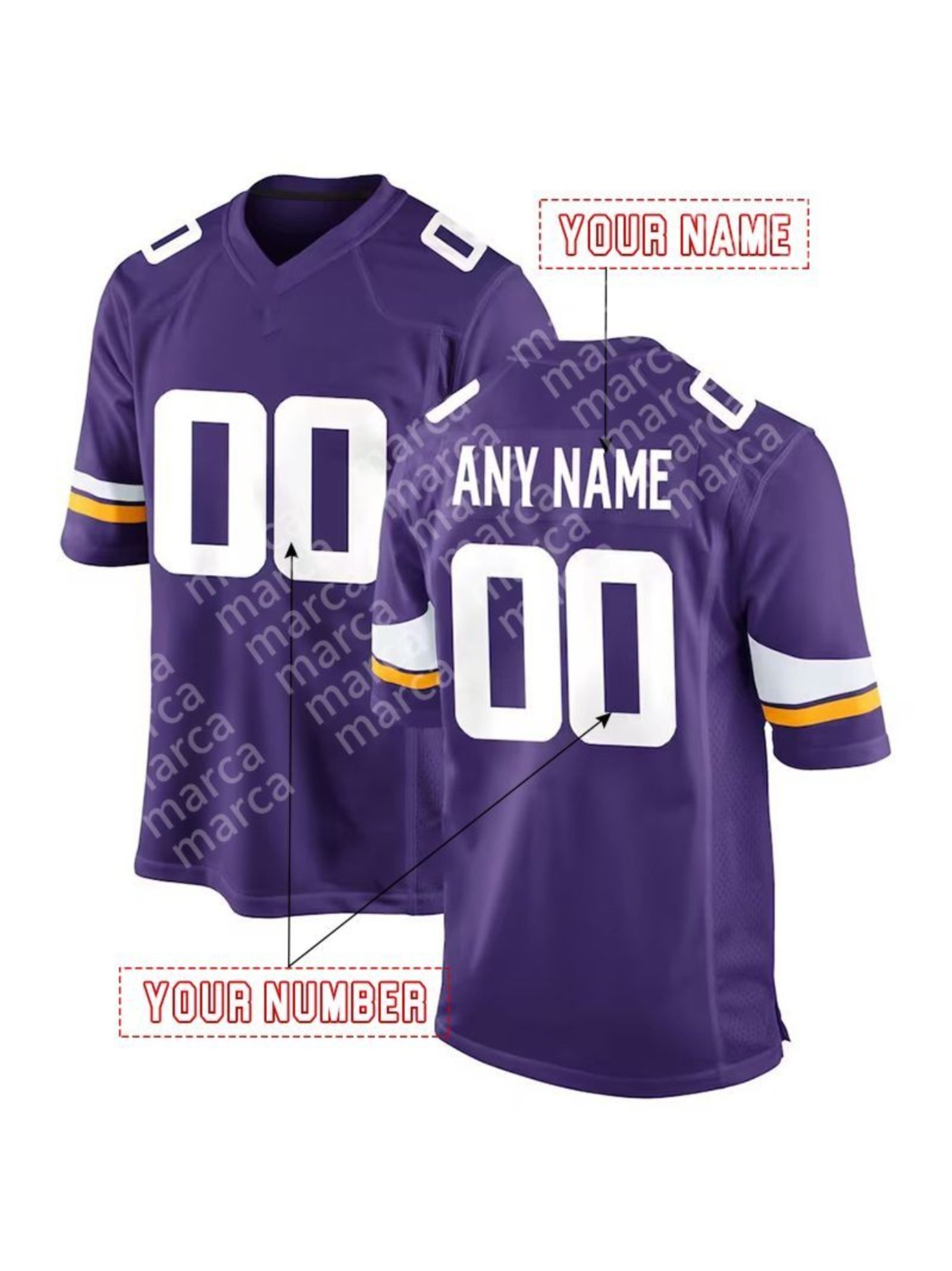 Custom Justin Jefferson Football Jersey McCarthy Hockenson Smith Embroidered Polyester Jersey for fans and lovers11