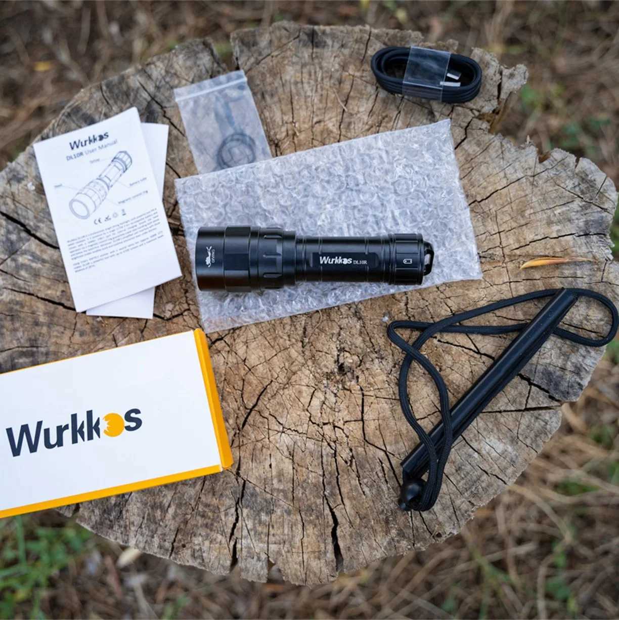 Wurkkos DL10R 21700 Scuba Diving Torch 4500LM Rechargeable XHP702 LED Lamp Underwater Lantern IPX8 Fishing Light Rotary Switch C250915