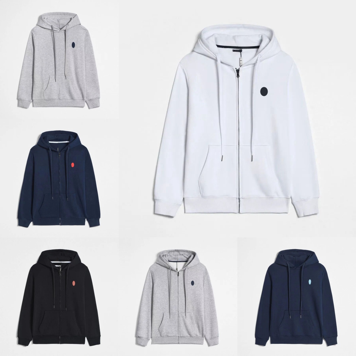 Men's Hoodies Cotton Causal O-Neck Small Horse Zip Up Designer Polo Jackets Womens Jacket Men Autumn Winter