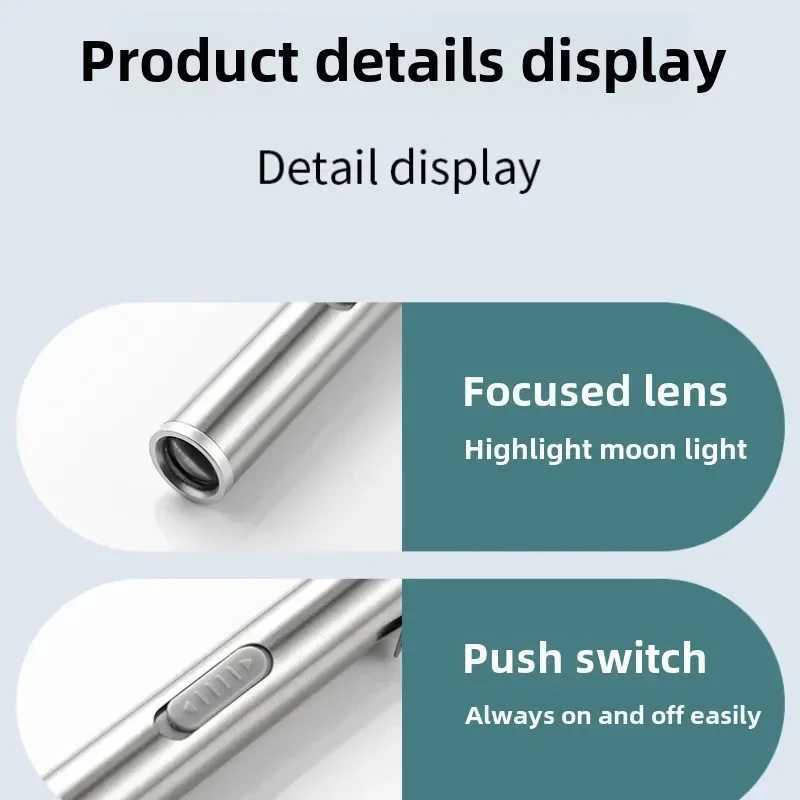 Mini Portable Medical Handheld LED Pen Light Flashlight USB Rechargeable Dental Nurse Flashlight Rechargeable C250915