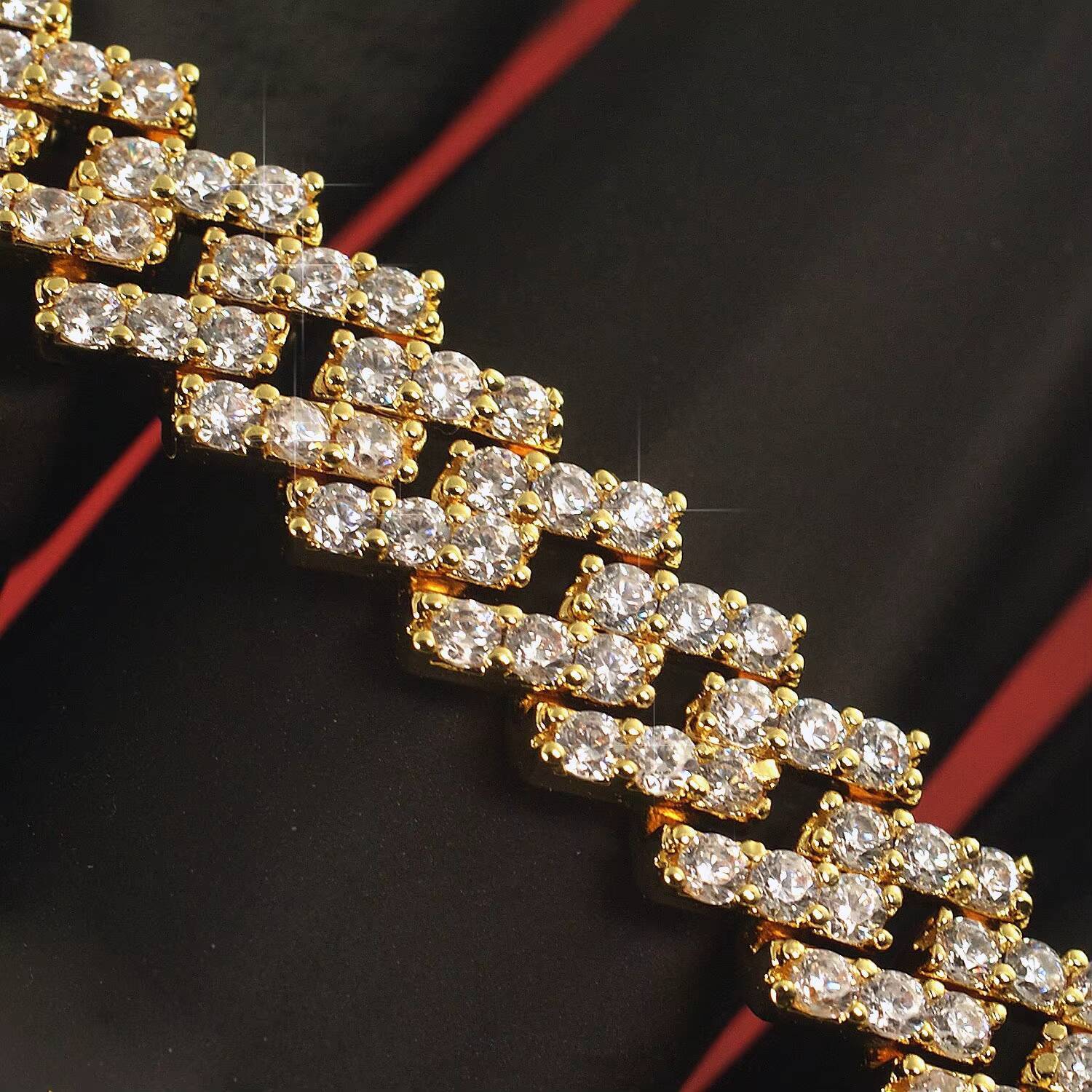 26 Inches 614mm VVS Quality Moissanite Diamond Necklace 925 Sterling Silver Cuban Link Chain Iced out Hip Hop Style