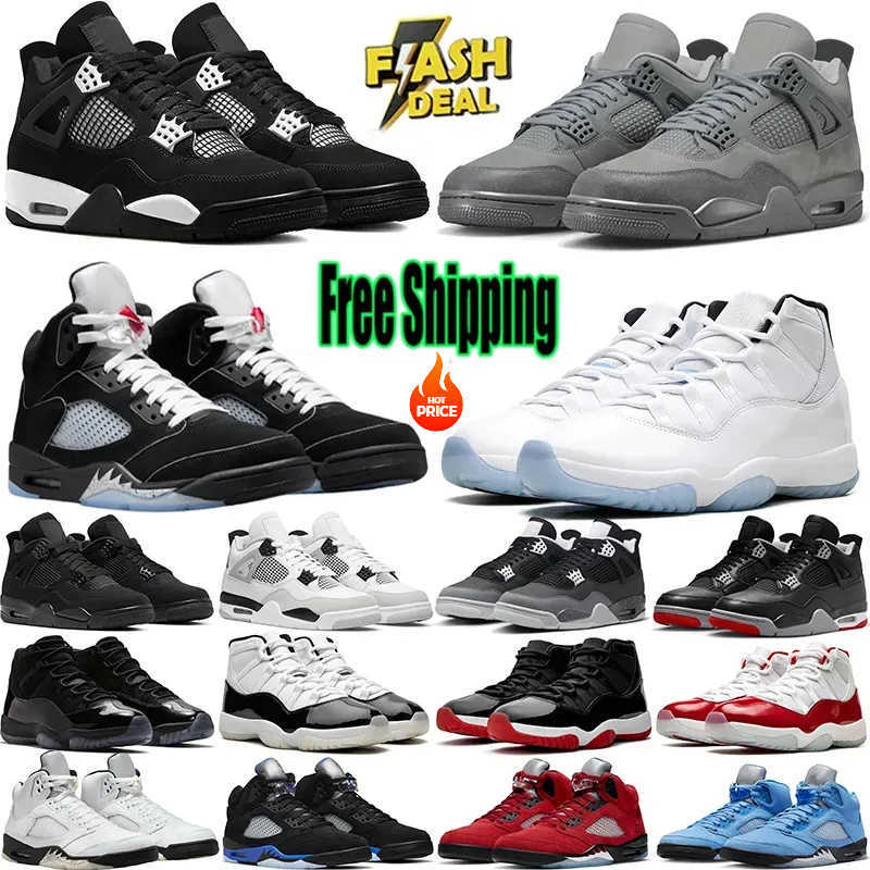 Free Shipping 5 Basketball Shoes For Men Women 5s 11s Sneakers White thunder Bred Cool Grey Metallic 4 4S Reimagined Wheat Mens outdoor Sports Trainers shoes