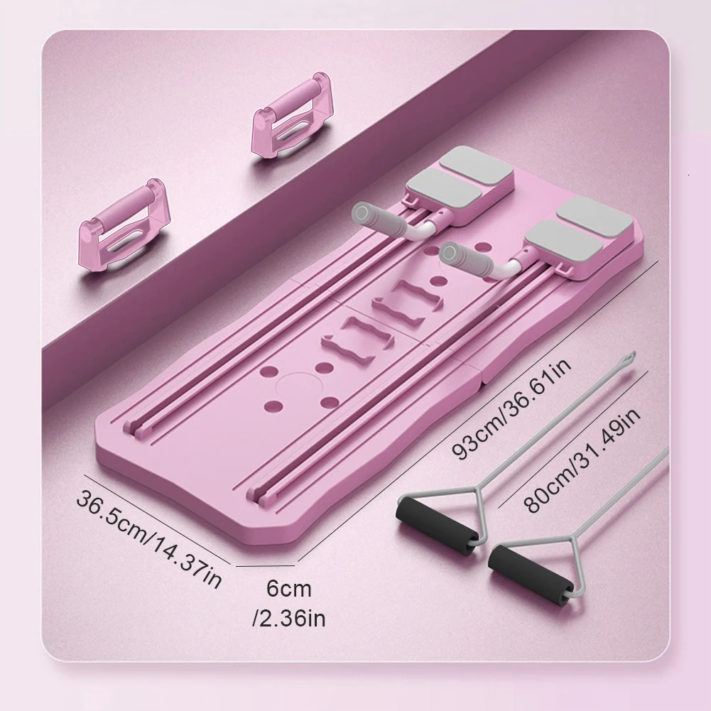 Pilates Reformer Pushup Board Non Slip Fitness ABS Roller Machine Foldable Abdominal Workout Boards Portable PushUps Stands 250915