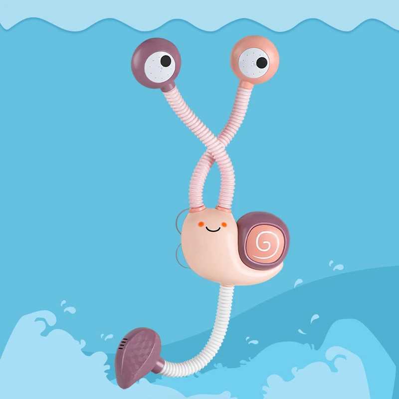 New Bath Toys Baby Water Game Snail Model Faucet Shower Electric Water Spray Swimming Bathroom Baby Toys For Kids Gifts C250915