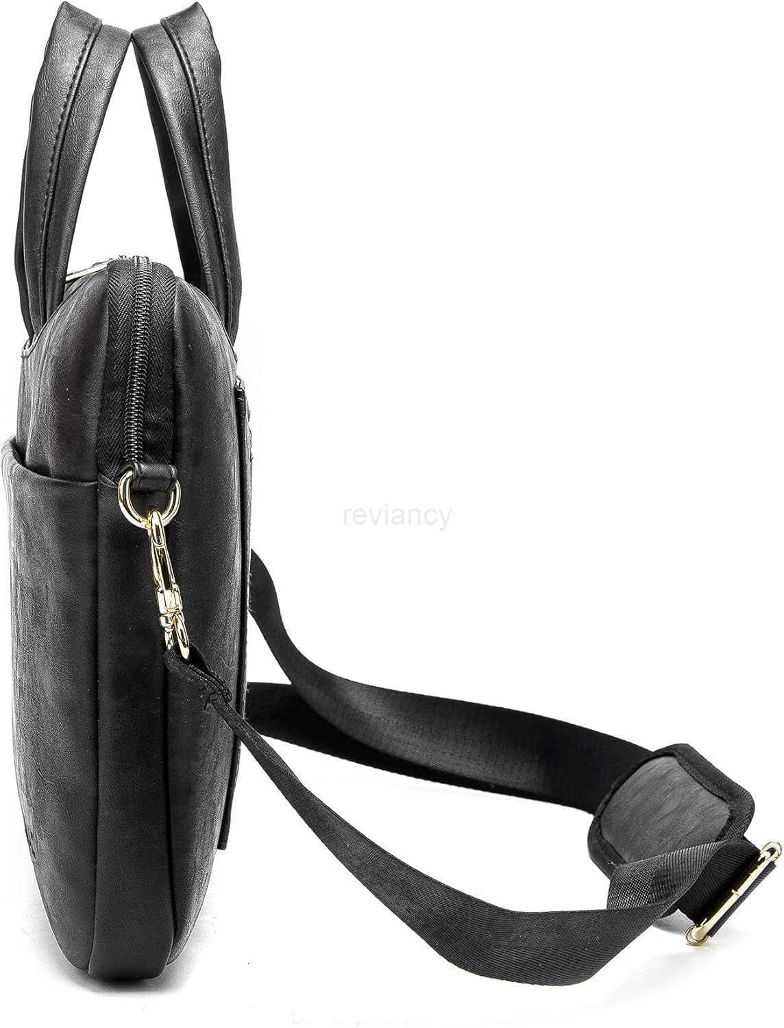 360 Protective Waterproof PU Leather Laptop Shoulder Messenger Sleeve Briefcase case Bag 13 inch14 inch Coffee PUW250915