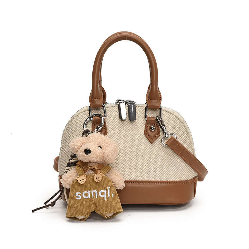 Designer Bag Luxury Bag DH Essentials Spring European American Retro Style PU Shoulder Bag Shell - Shaped Bowling Bags Women