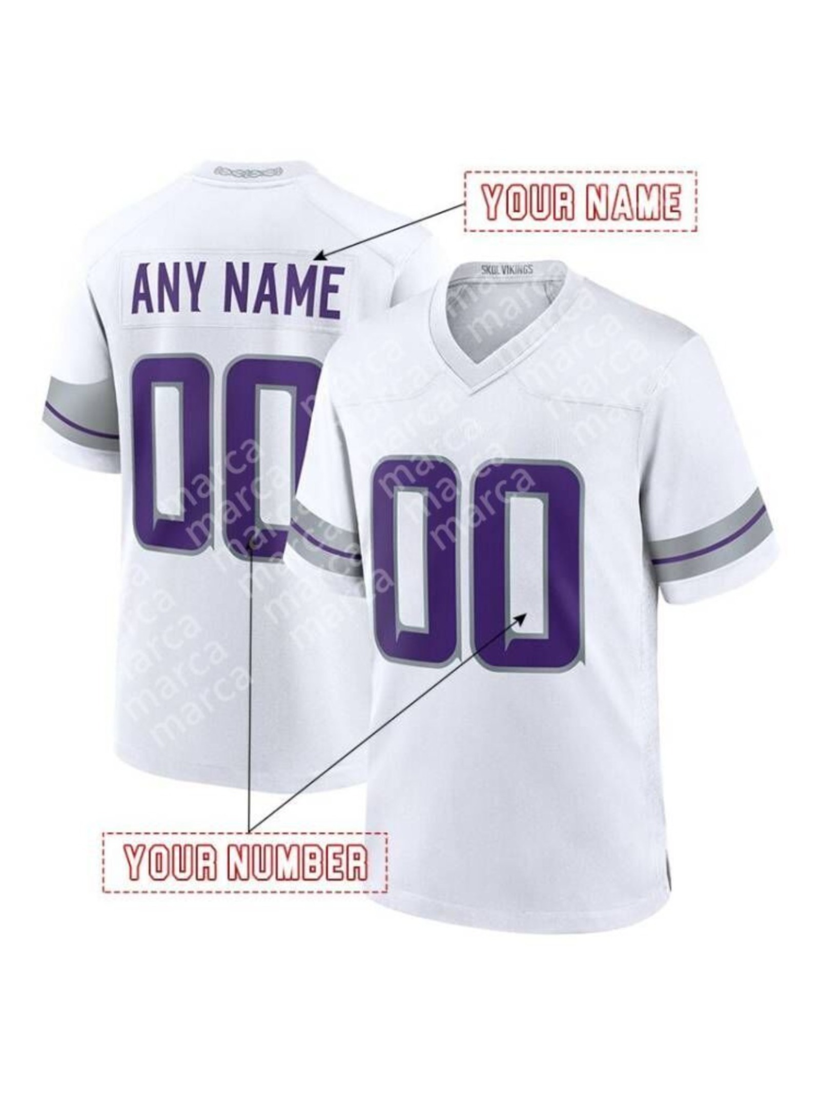 Custom Justin Jefferson Football Jersey McCarthy Hockenson Smith Embroidered Polyester Jersey for fans and lovers11