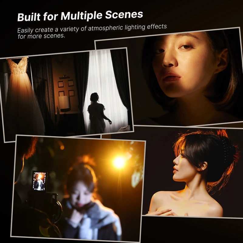 Ulanzi LM07 Videography Flashlight Zoomable Photography Fill Light Ambience Light with 14 Thread for Camera Stand Cage C250915