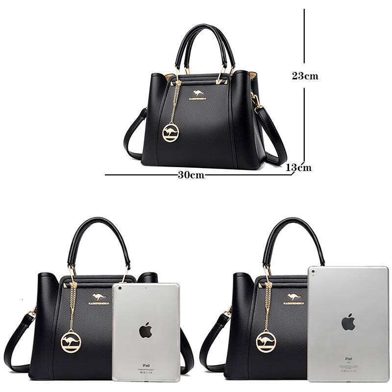 Handbags Women Bags Designer 3 Layers Soft Leather Shoulder Crossbody Sac Ladies Large Capacity Shopping Messenger Tote