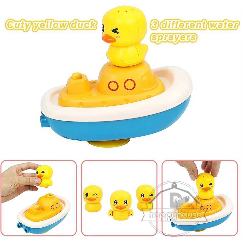 Baby Bath Toys for Kids Spray Water Bath Toys Electric Duck Baby Shower Water Toys Ball Bathroom Baby Toy Bathtub Toys Water Toy C250915