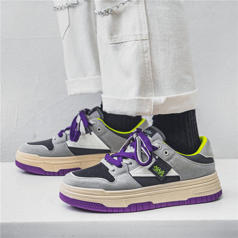 New hot free shipping designer shoes for mens casual shoes black purple New fashionable and versatile outdoor casual sports shoes