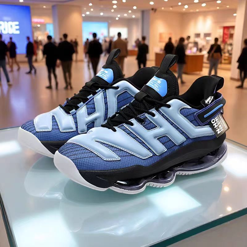 NHOT Men's Height Increasing Sports Shoes Spring Summer Breathable Mesh Autumn High top Warm Cushioned Running Shoes Versatile For Daily Sports