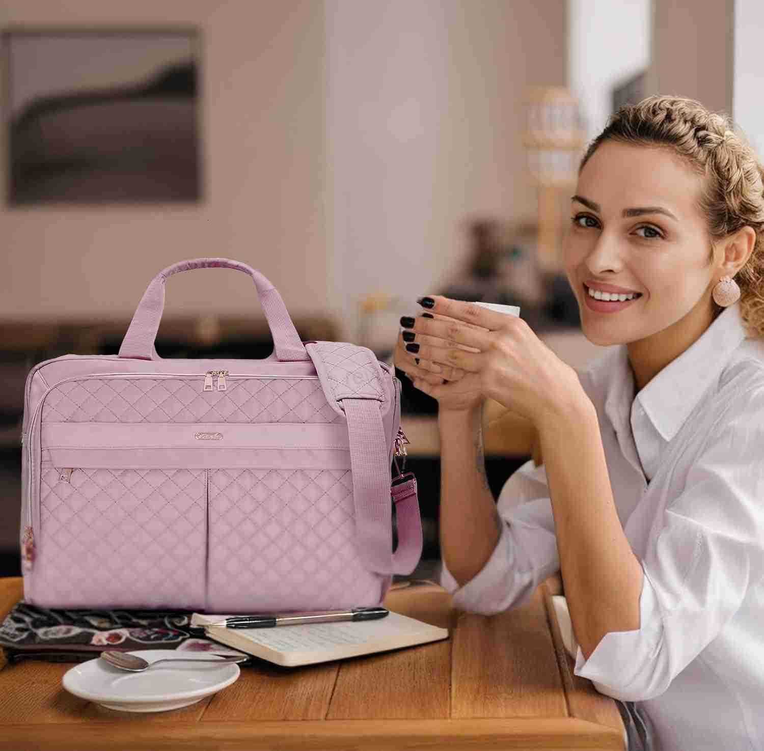 Laptop Bag for Women17 Inch Briefcase for Women Large Computer Bag Messenger Bag Work Office Business TravelW250915
