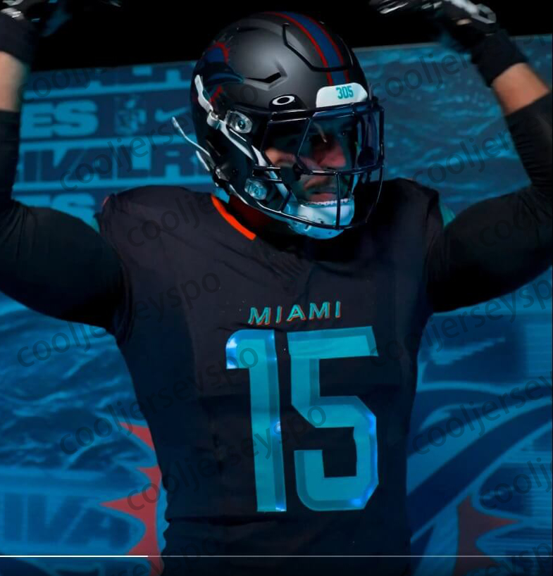 Custom Football JerseyTua Tagovailoa Achane Waddle Marino Hill Robinson Jerseys Any Name Number