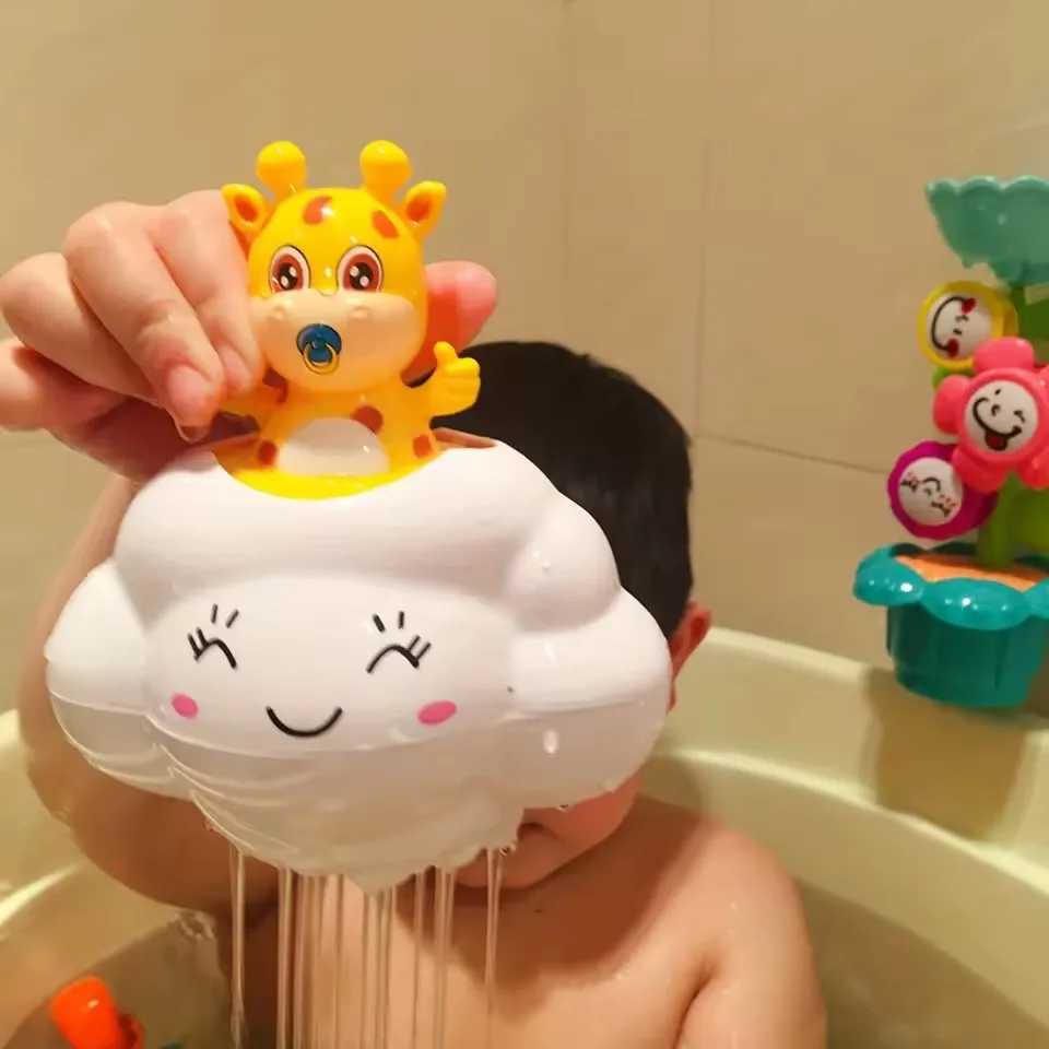 Baby Bath Toy Bathing Cute Swimming Water Spraying Clouds Shower Bath Summer Sprink Toy Kids Water Playing Bathroom Shower Tool C250915