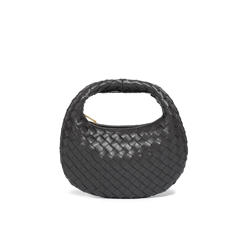2025 New And Fashionable Handheld Dumpling Simple Hand Woven Women's Bag, Single Shoulder Crossbody Bag fashion Designer