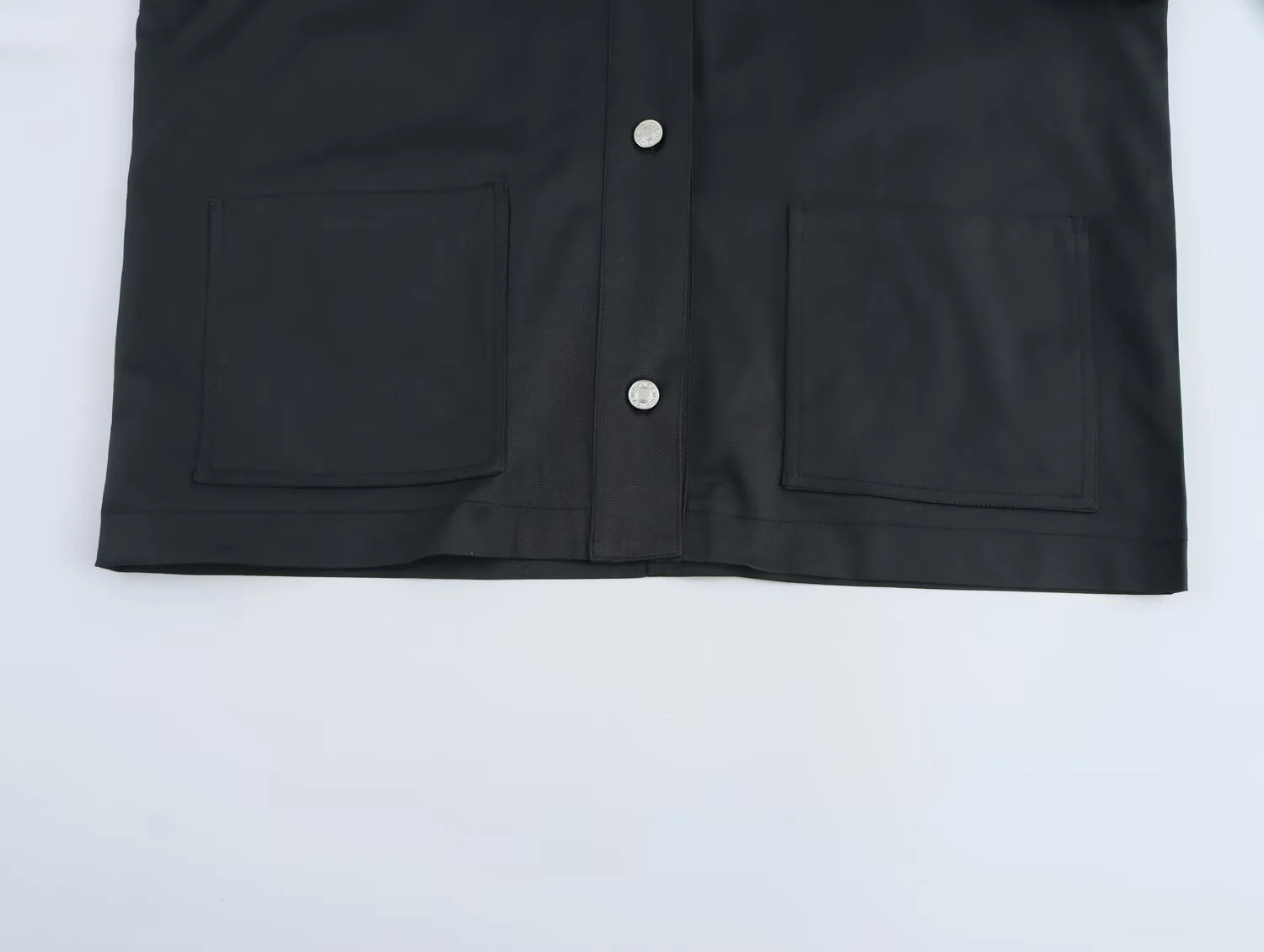 Womens Winter Fashion Versatile Loose Long Sleeve Corduroy Collar Waxed Leather Lapel Short Jacket Coat 250915