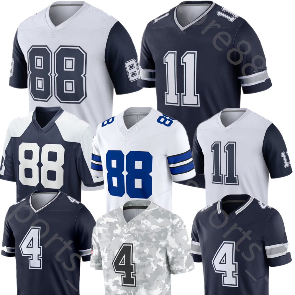 CeeDee Lamb Micah Parsons Football Jersey Dak Prescott George Pickens Trevon Diggs Jaydon Blue DaRon Bland Emmitt Smith Brandon Aubrey DeMarvion Overshown Booker