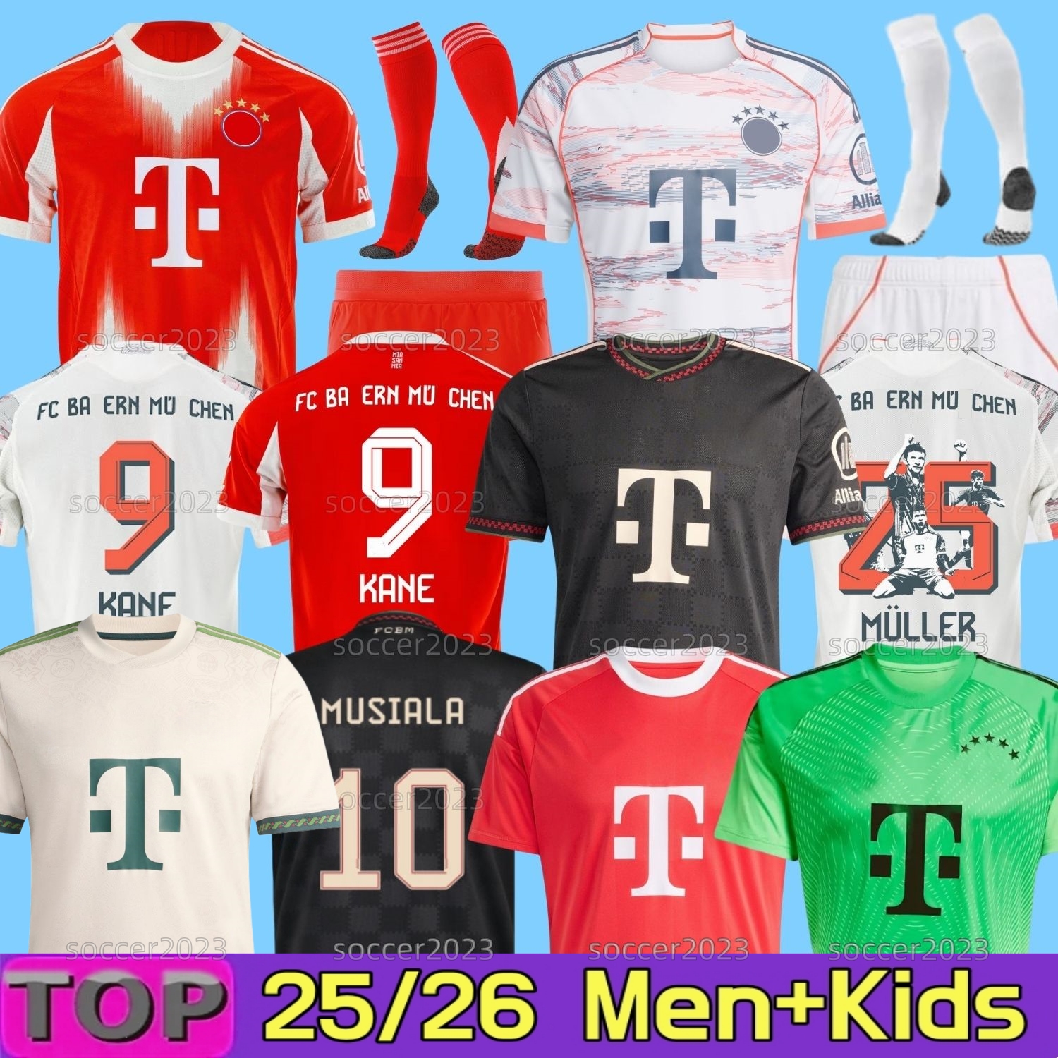 bayerns 25 26 Season LUIS DIAZ Soccer Jerseys KANE MUSIALA BECKENBAUER MUNICH SANE OLISE GORETZKA Davies Coman KIMMICH 2025 2026 Oktoberfest football Shirt Men Kids