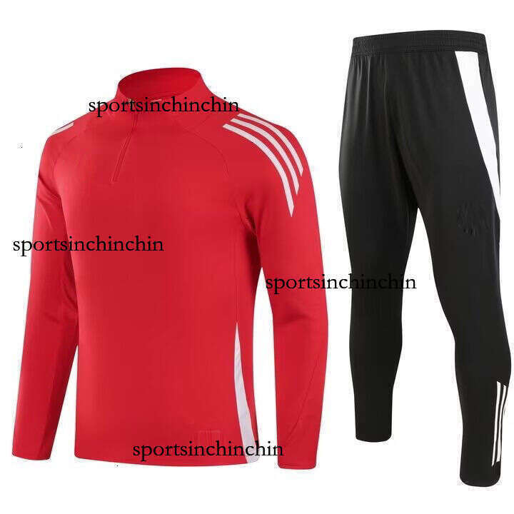 2025/26 Season New Football Sportswear Adult Training Running Set Adult Half-Zip Long-Sleeve Casual Match Outfit Kit Jersey