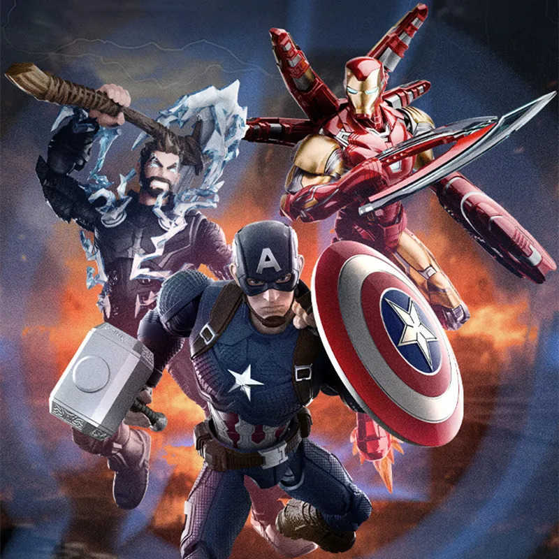 Disney BLOKEES Original : 's The Avengers Set - Build Your Own Figures with Thor, Iron Man (MK85), & Cap L260617