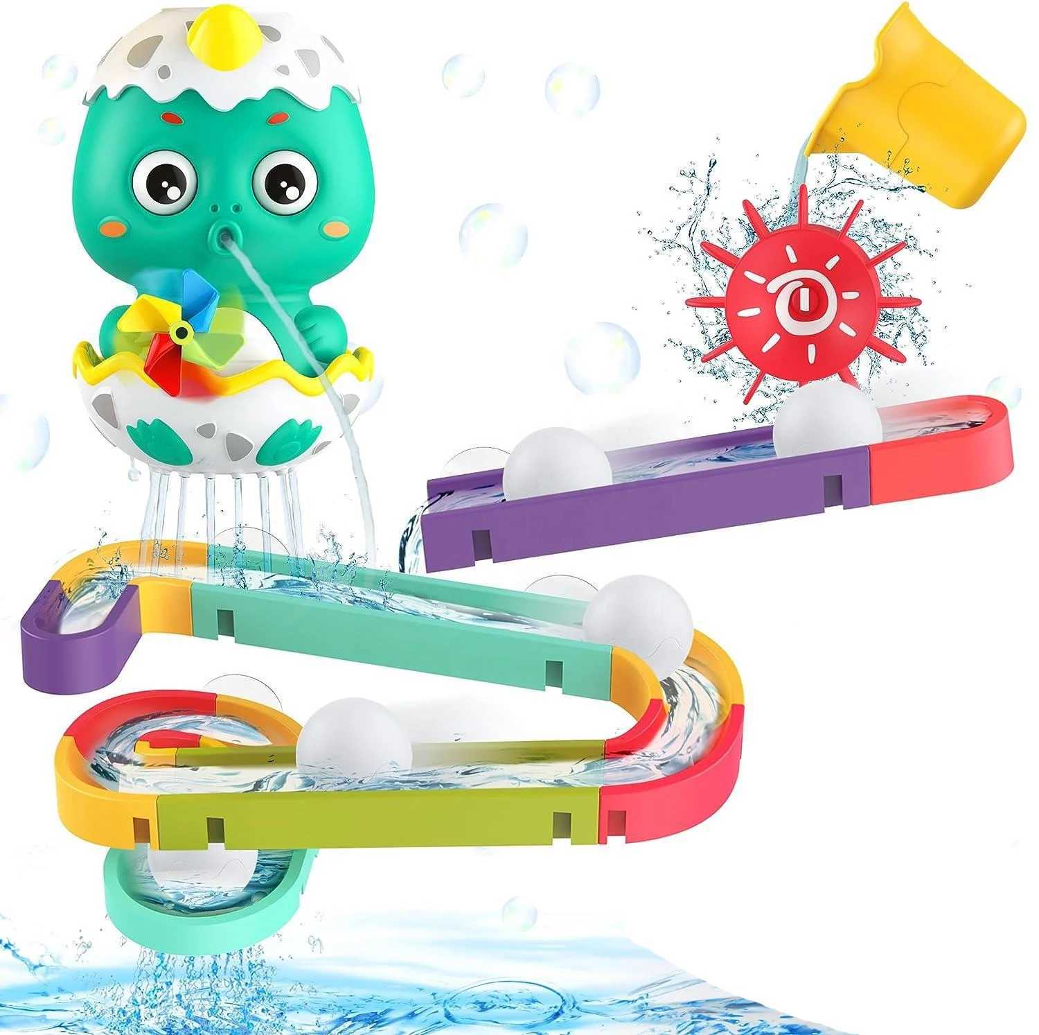 Dinosaur Bathtub Toy DIY Wall Track Building Sets Tub Water Activity Sensory Bath For Toddlers Babies Preschool Shower Gift C250915