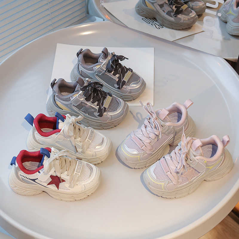 Children's dad shoes, breathable running shoes, early autumn net shoes, girls' sports shoes, 2025 new autumn style, boys' shoes, autumn