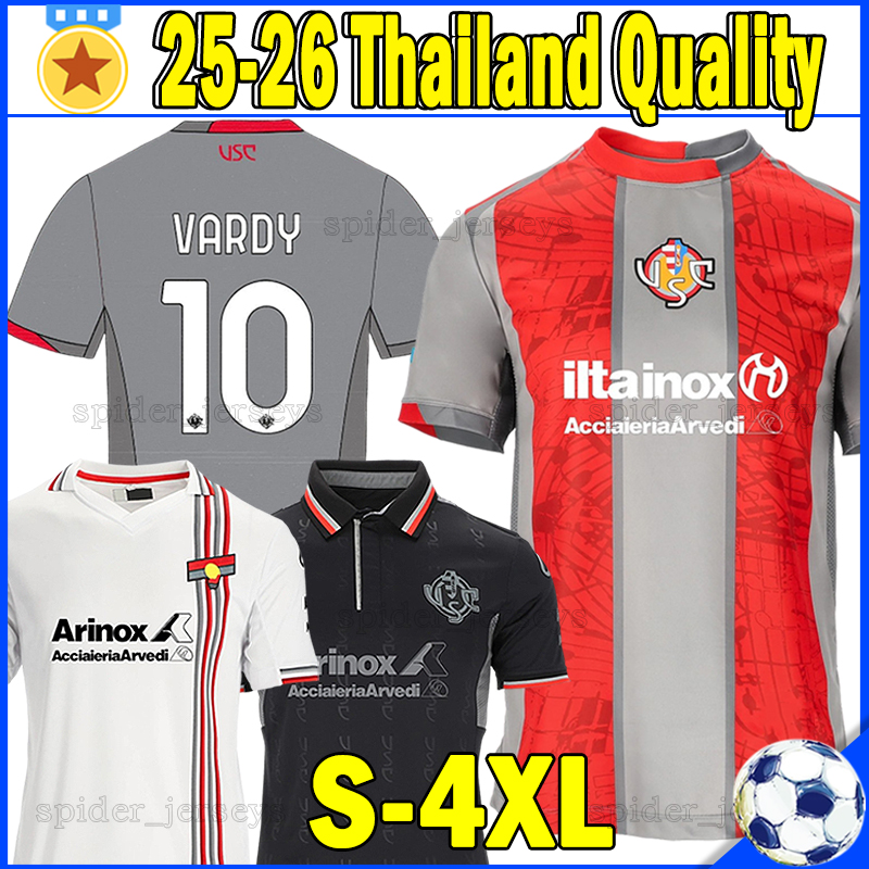XXXL 4XL 25 26 US Cremonese VARDY Soccer Jerseys DE LUCA VAZQUEZ BONAZZOLI 2025 2026 Grigiorossi VANDEPUTTE T.SANABRIA Football Shirts Gray-reds OKEREKE Men Uniforms