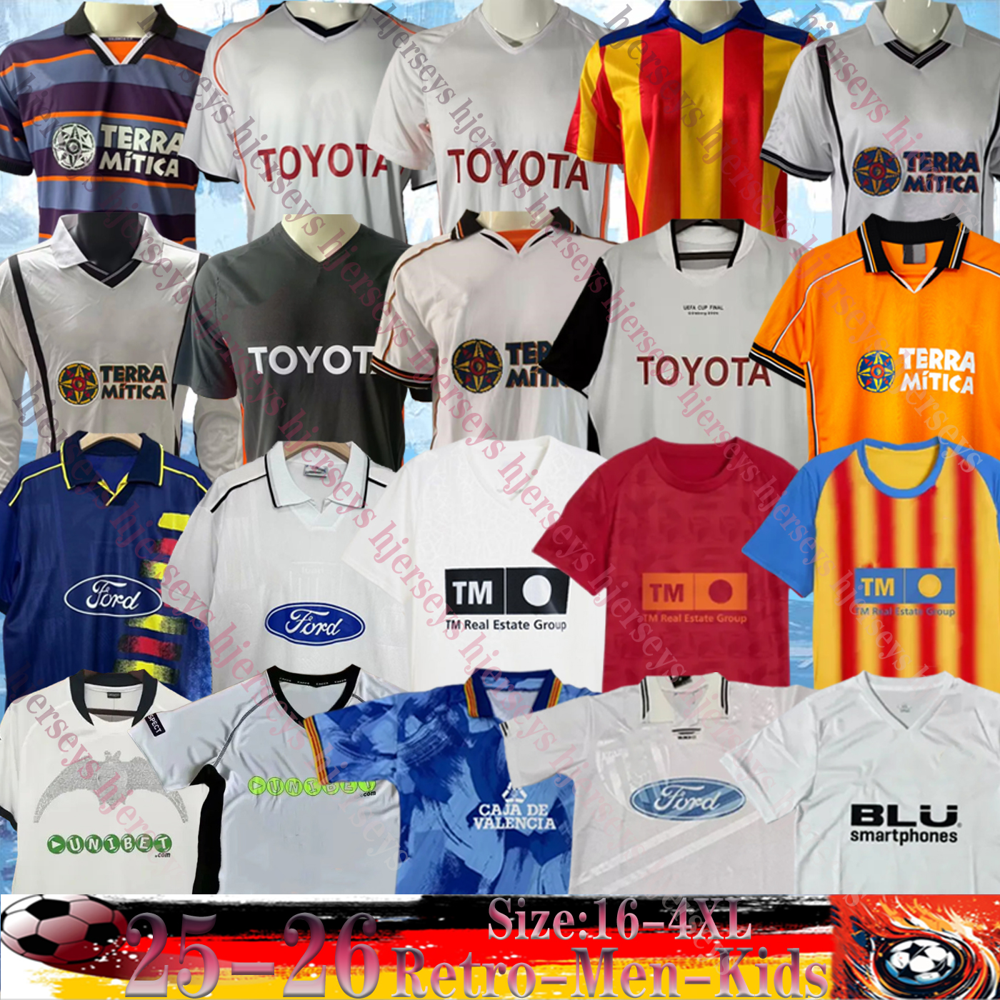 valencia cf jerseys 25 26 camisetas de futbol men kids kit Valencia Retro 95 97 99 00 06 07 football shirts 2025 2026 third kids kits camiseta vcf HUGO DURO GAYA MUSAH HUGO