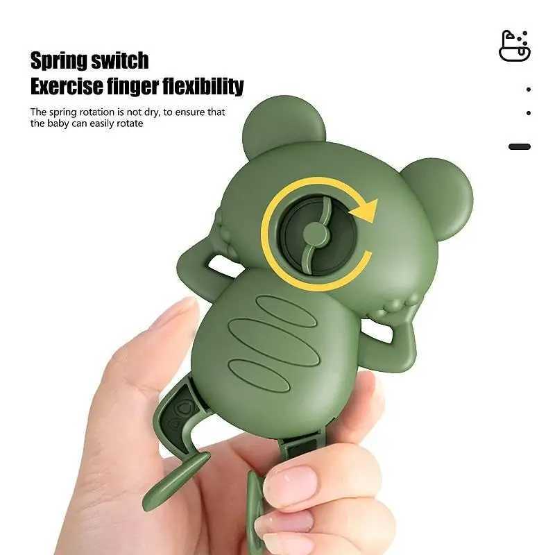 Baby Cute Animal Swimming Frog Shower Clockwork Toys When Baby Bath in Bathroom Baby Water Toy for Kids Clockwork Bath Toys Gift C250915