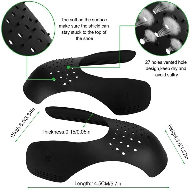 4Pcs Anti Crease Shoe Protector for Sneakers Toe Caps Antiwrinkle Support Shoe Stretcher Extender Sport Shoe Protection250915