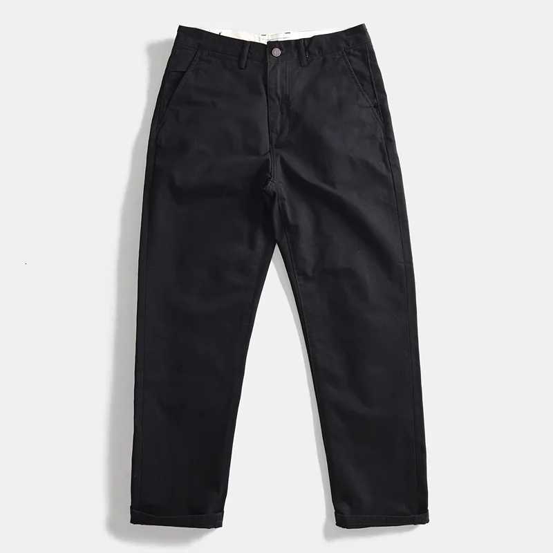 2025 Spring and Autumn New American Retro Woven Twill Chino Cargo Pants Mens Simple 100 Cotton Washed Casual Straight TrousersXJ250915 - view 7