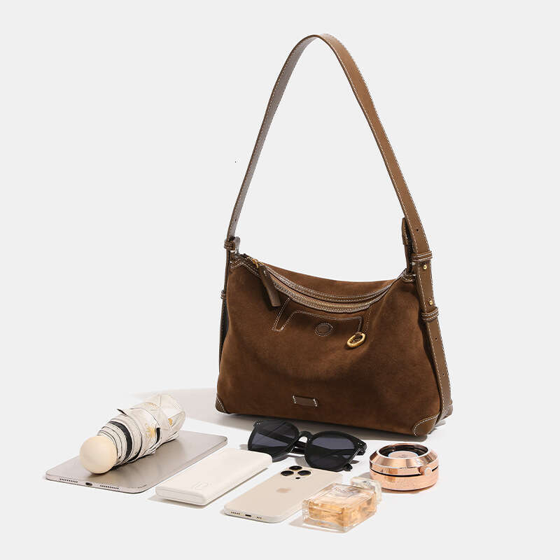 Designer Bag Tote Bag Shoulder Bag Trace Series Light Vegetable Tanned Leather Hobo For Women Suede Underarm Commuter Dumpling Single Shoulder Crossbo