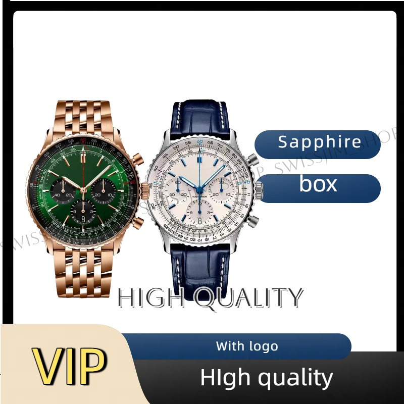 Breitingly Watch Mens Watch High Quality Br Watch Man Designer Watch Luxry Vintage Automatic Watch Vintage Japan Quartz Movement Multifunctional With Box 652
